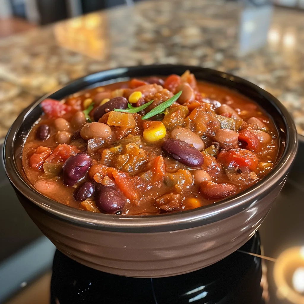Three-Bean Chili – Hearty, Flavorful & Perfect for Any Night!