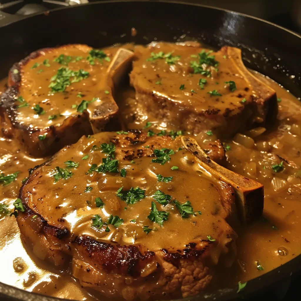 Smothered Pork Chops with Gravy – Juicy, Tender & Comfort Food!