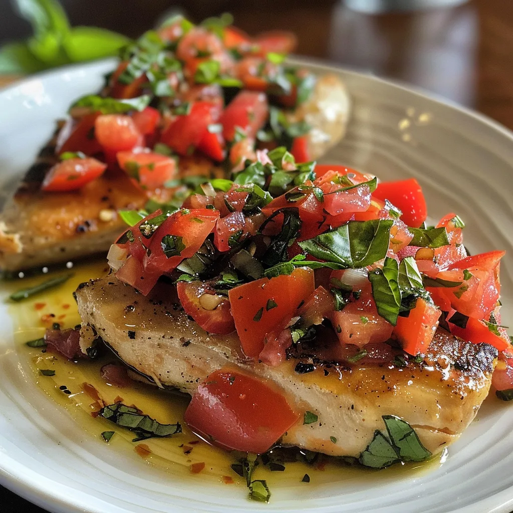 Classic Bruschetta Chicken – Juicy, Flavor-Packed & Easy Dinner!