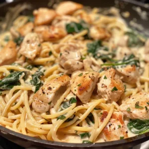 Tuscan Chicken Spaghetti – Creamy, Flavor-Packed & Easy!