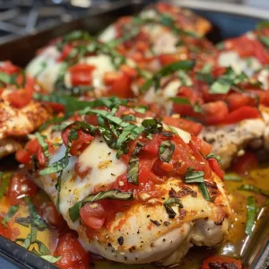 Bruschetta Stuffed Chicken – Flavor-Packed & Easy Weeknight Dinner!