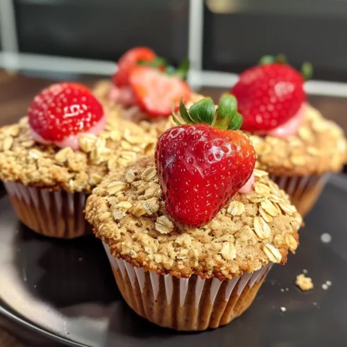 MOIST Strawberry Yogurt Oat Muffins – MUST TRY