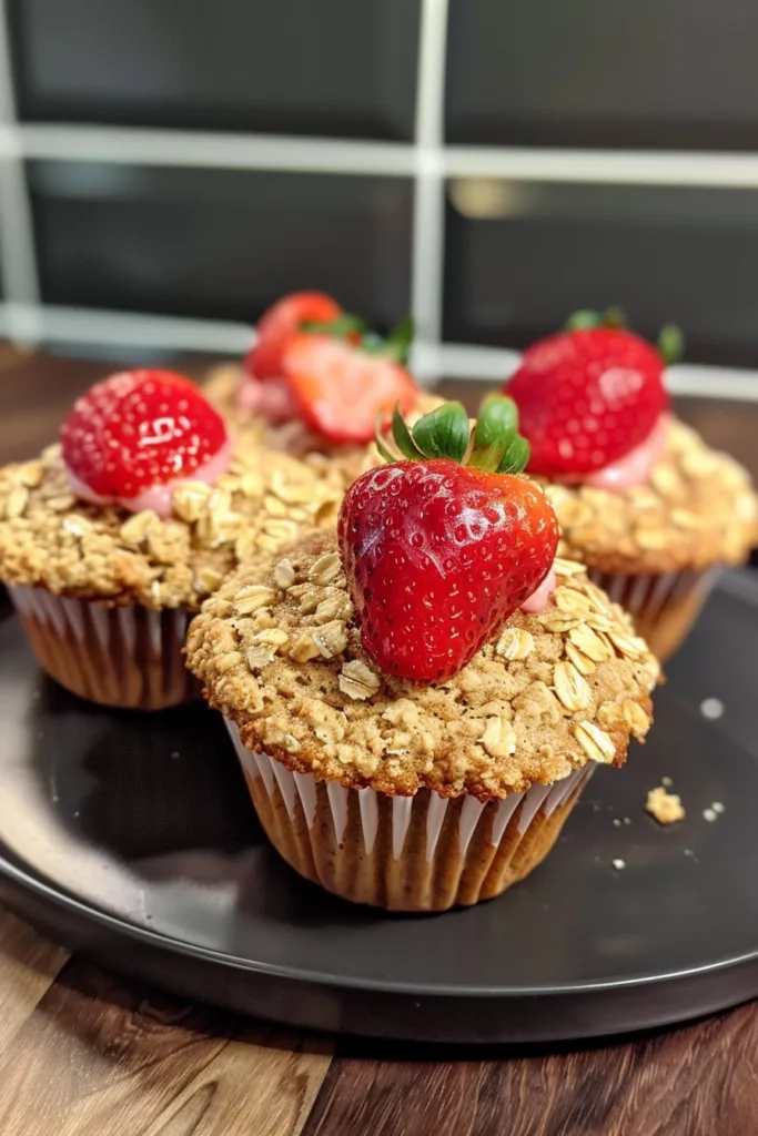 MOIST Strawberry Yogurt Oat Muffins – MUST TRY