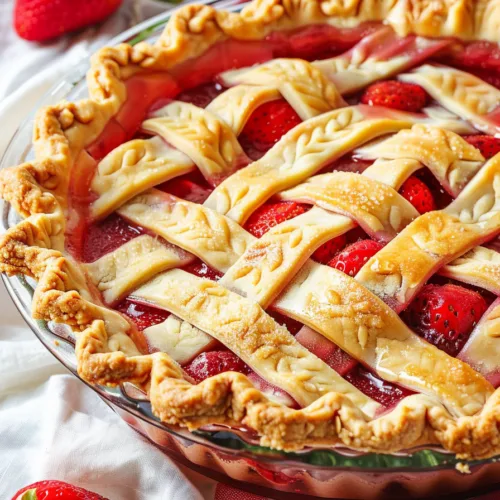 BEST Classic Strawberry Rhubarb Pie – EASY HOMEMADE