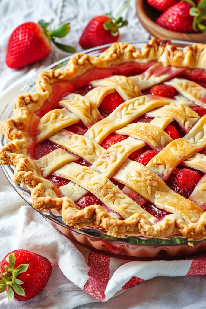 BEST Classic Strawberry Rhubarb Pie – EASY HOMEMADE