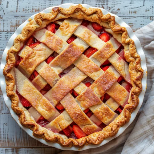LATTICE CRUST Strawberry Rhubarb Pie – MUST TRY