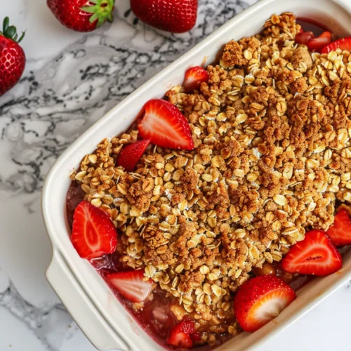 EASY Classic Strawberry Crisp – 30 MIN DESSERT