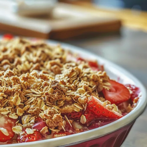 VEGAN Strawberry Crisp – DUMP & GO RECIPE