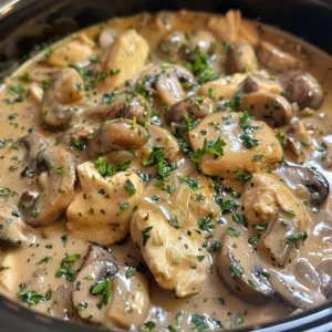 Slow Cooker Chicken Stroganoff – Tender, Creamy & Set-It-&-Forget-It!