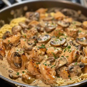 Creamy Mushroom Chicken Stroganoff – Juicy, Flavor-Packed & Easy!