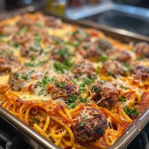 Baked Spaghetti & Meatballs – Cheesy, Juicy & Perfect for Family Dinner!