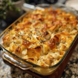 Swiss Chicken Casserole – Cheesy, Tender & Perfect for Family Dinners!