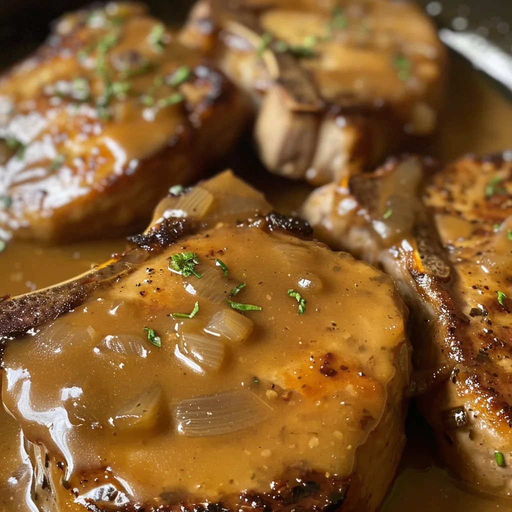 Smothered Pork Chops with Gravy – Juicy, Tender & Full of Flavor!