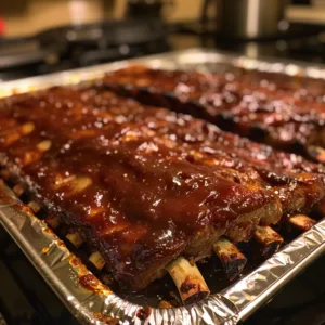 Oven Baked BBQ Ribs – Sweet, Sticky & Tender Every Time!