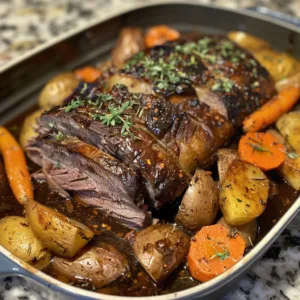 Red Wine Pot Roast – Tender, Juicy & Full of Flavor!