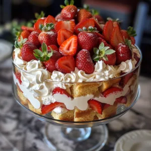 Strawberry Shortcake Trifle – Light, Fruity & Perfect for Dessert Lovers!