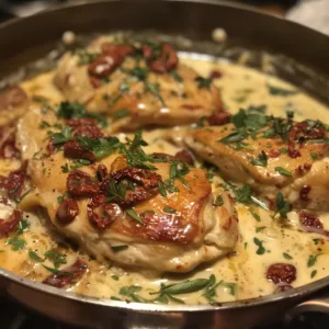 Marry Me Chicken with Sun-Dried Tomatoes – Creamy, Juicy & Flavor-Packed!