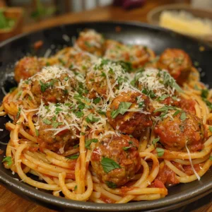 Turkey Meatball Spaghetti – Savory, Juicy & Family-Friendly!