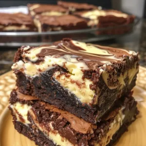 Cheesecake Swirl Brownies – Fudgy, Creamy & Irresistible!