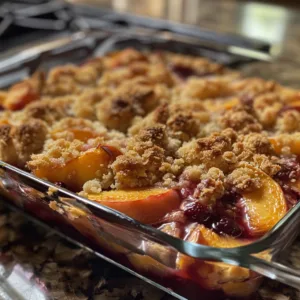 Peach Berry Cobbler – Juicy, Sweet & Perfect Summer Dessert!