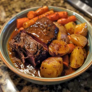 Pot Roast with Carrots & Potatoes – Tender, Juicy & Family Favorite!
