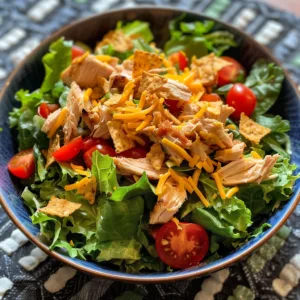 Chicken Taco Salad – HEALTHY & EASY