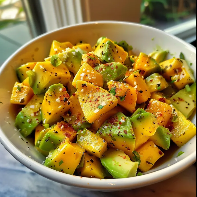 SPICY Mango Avocado Salad – EASY & HOT