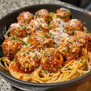 CLASSIC Turkey Meatballs with Spaghetti – EASY & JUICY