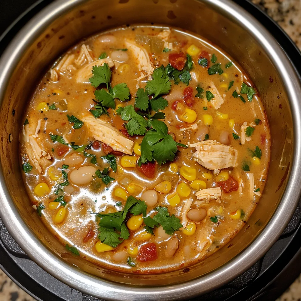 One-Pot Creamy Chicken Chili – EASY & QUICK