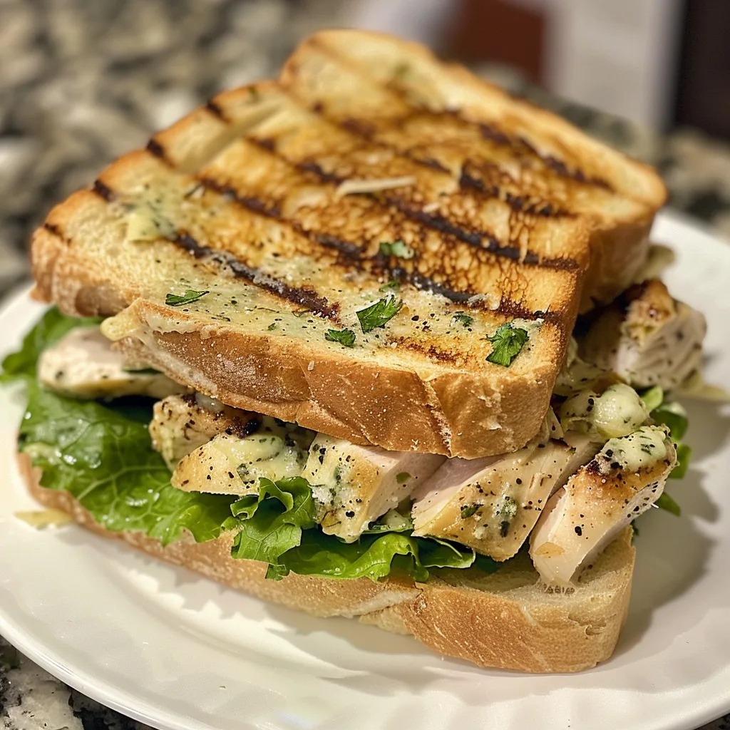 Garlic Chicken Caesar Sandwich – MUST TRY