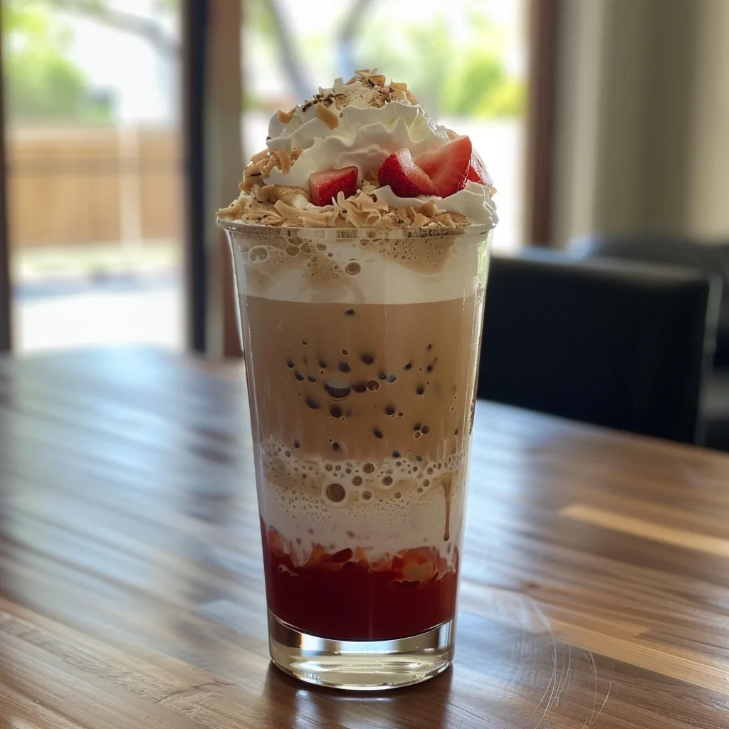 Strawberry Coconut Cold Foam Coffee – EASY & TROPICAL