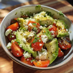 AVOCADO Tomato Salad with Feta – EASY & HEALTHY