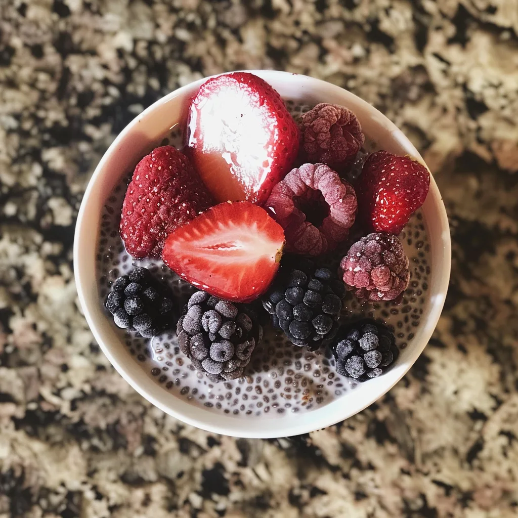 Mixed Berry Chia Pudding – EASY & CREAMY