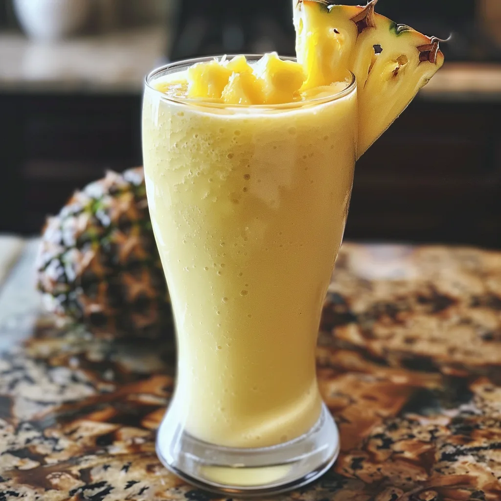 Pineapple Coconut Smoothie – EASY & TROPICAL