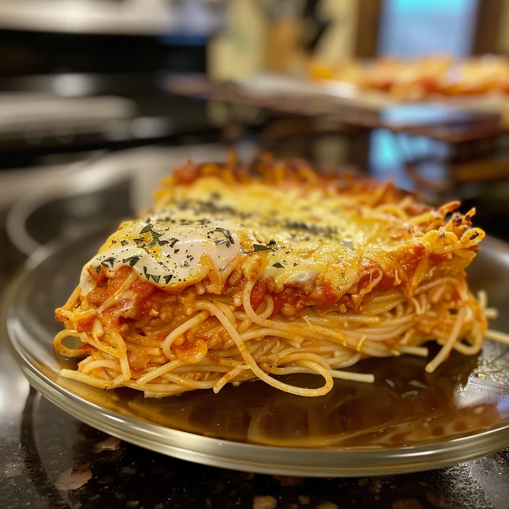 Cheesy Spaghetti Pie – MUST TRY