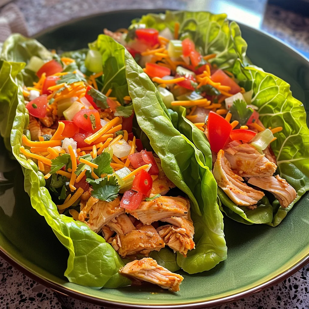 Chicken Taco Lettuce Wraps – EASY & LOW-CARB