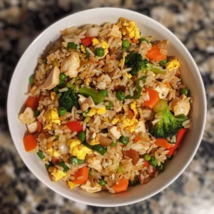 Vegetable Chicken Fried Rice – EASY & HEALTHY