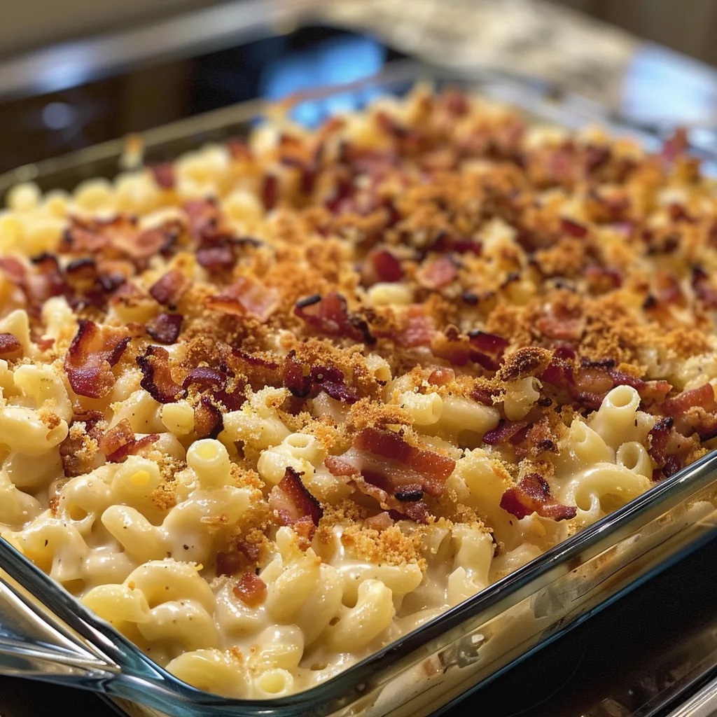 Bacon Baked Mac & Cheese – SAVORY & CRISPY