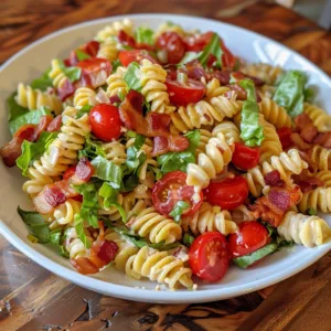 Creamy BLT Pasta Salad – RICH & SAVORY