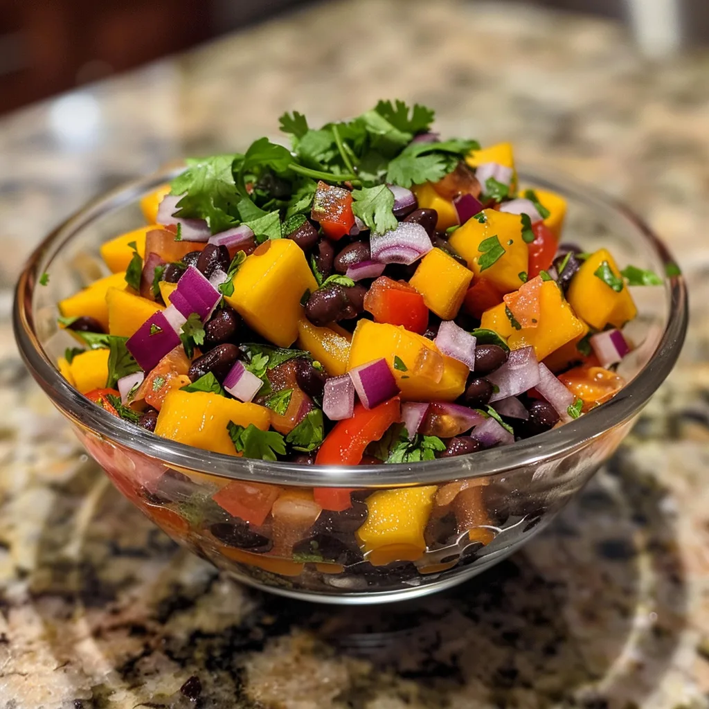 MANGO Black Bean Salsa – PROTEIN-PACKED & EASY