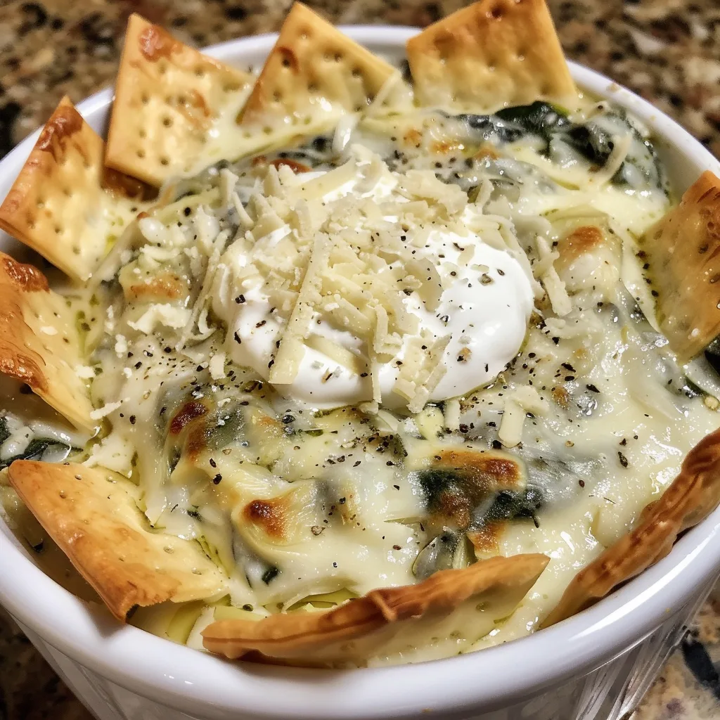 SLOW COOKER Spinach Artichoke Dip – DUMP & GO