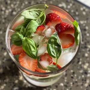 Strawberry & Basil Infused Water