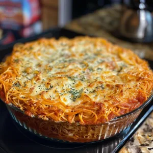 Spaghetti Pie with Ricotta – EASY & CREAMY