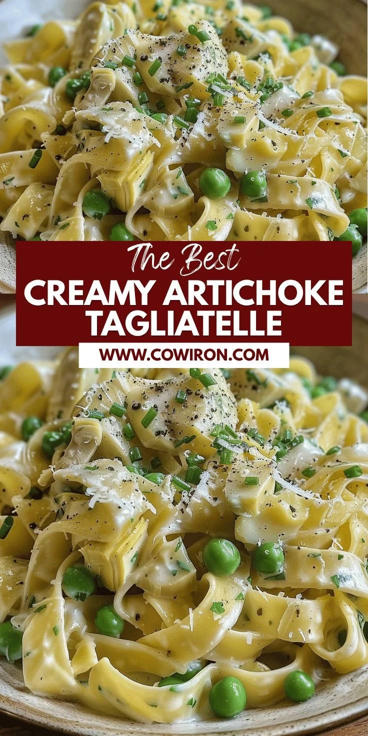 Artichoke and Pea Tagliatelle