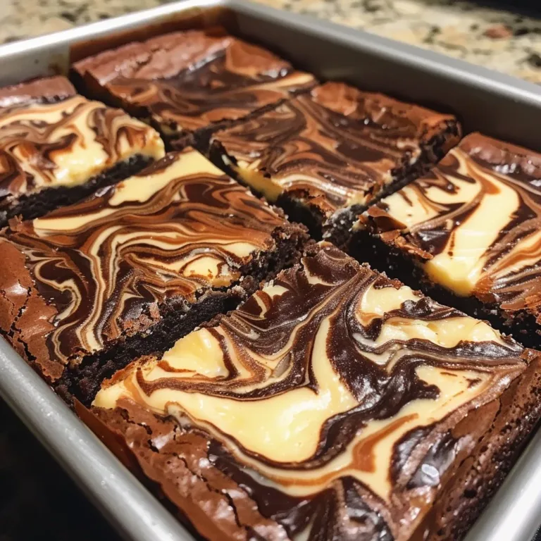 Delicious cheesecake swirl brownies with layers of chocolate and cheesecake topping