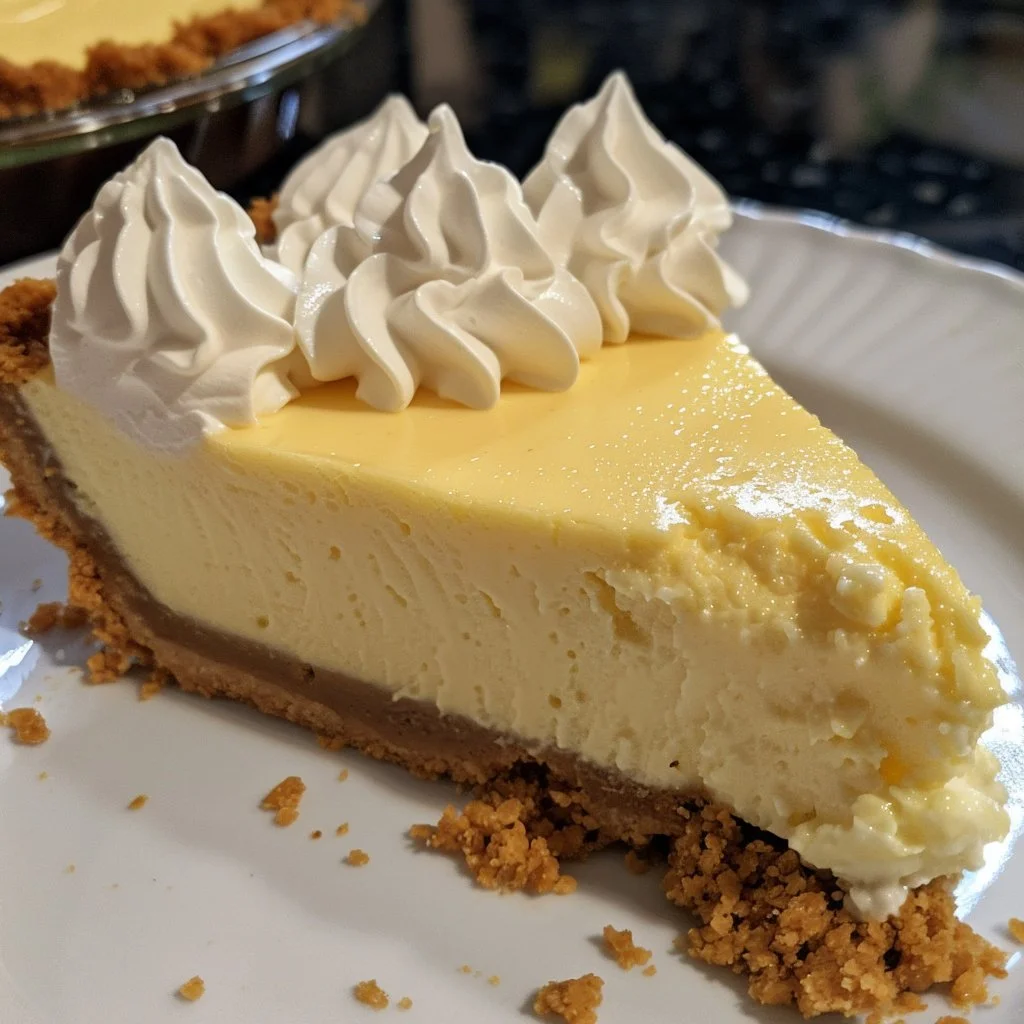 Delicious classic key lime pie with a graham cracker crust and lime filling