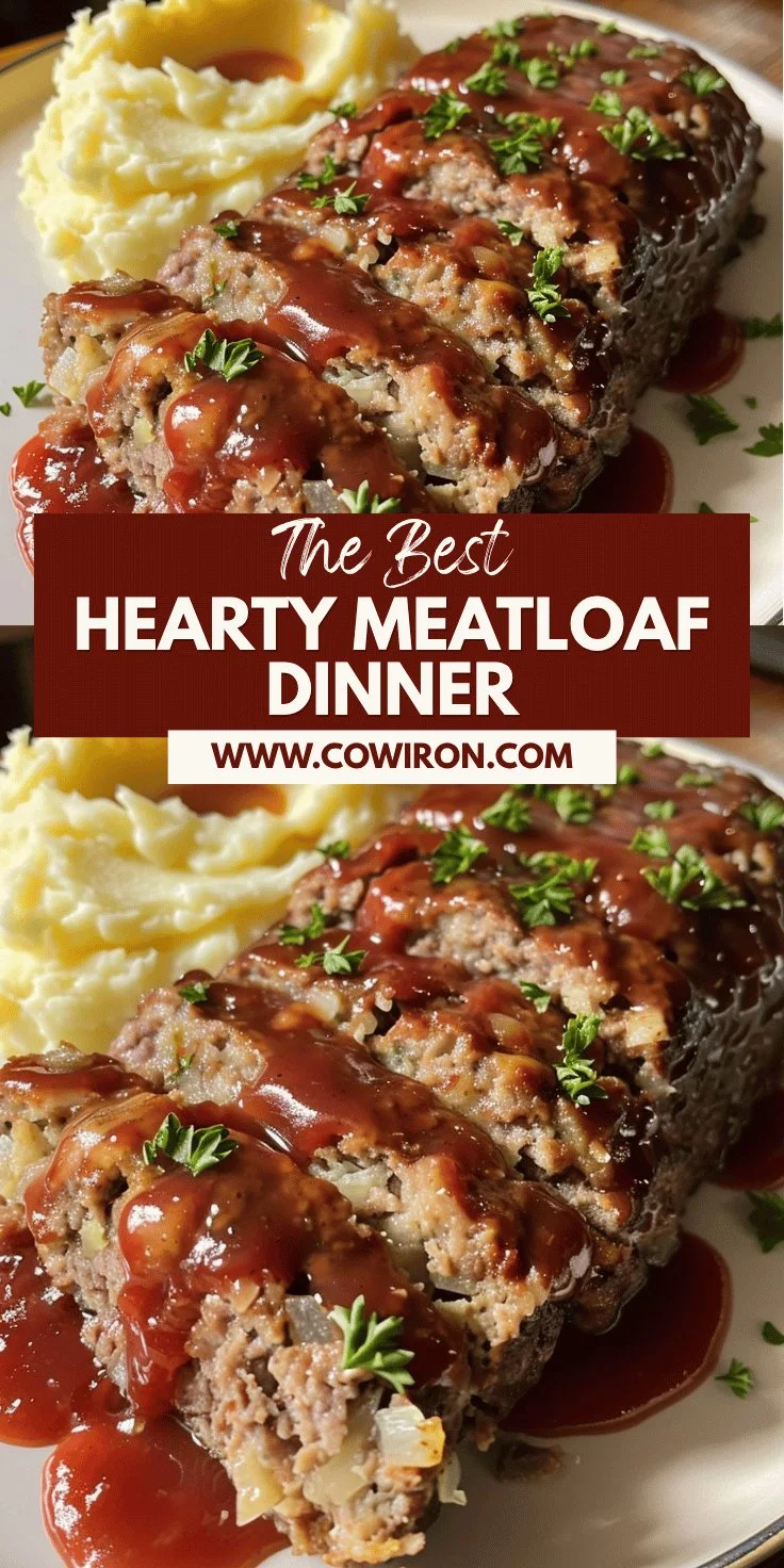 Classic Meatloaf with Mashed Potatoes Recipe