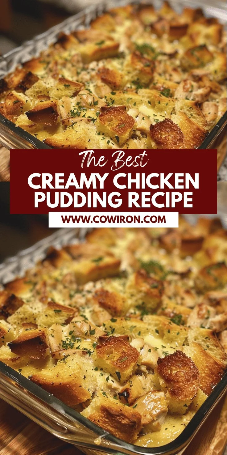 Creamy Chicken Bread Pudding Recipe
