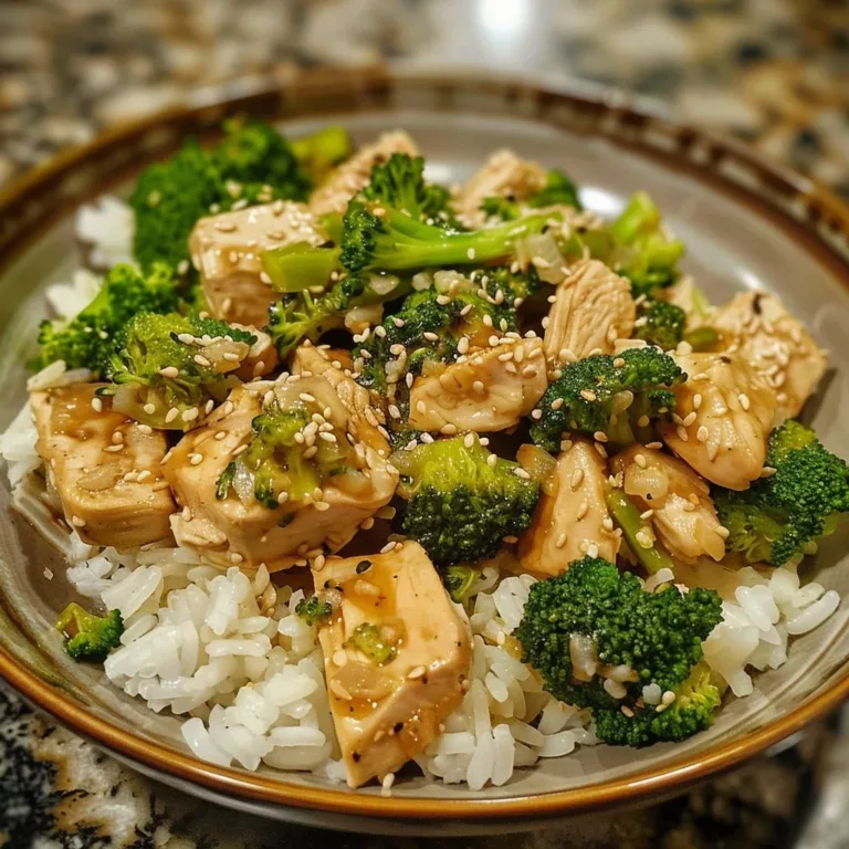 Crock-Pot Chicken with Broccoli and Rice served in a dish