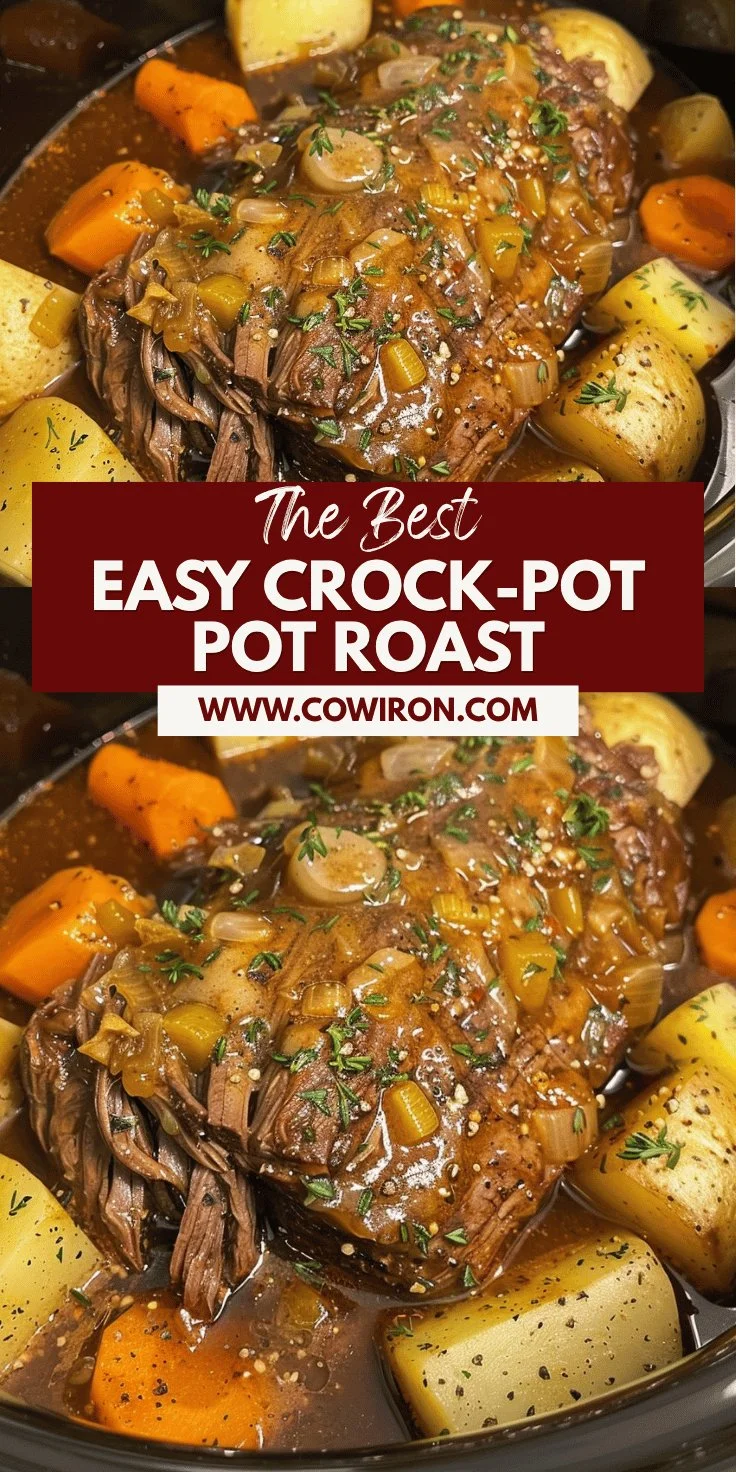Crock-Pot Pot Roast Recipe with Gravy